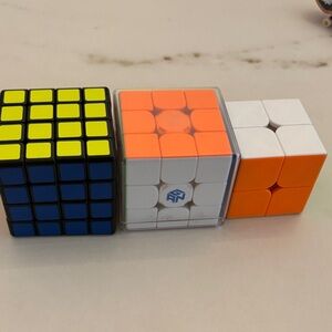 Speed Cube Set - Blue, Yellow, Orange